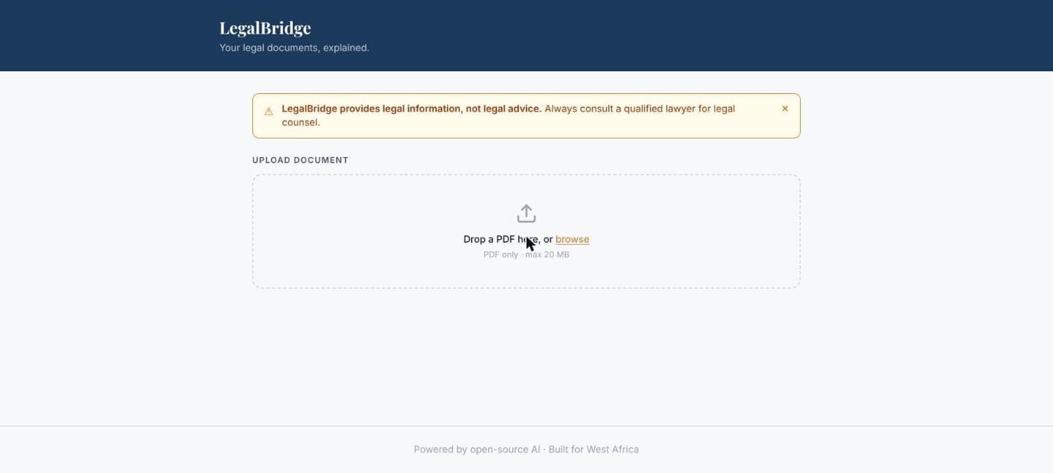 LegalBridge screenshot
